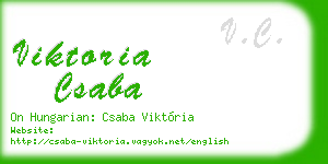 viktoria csaba business card